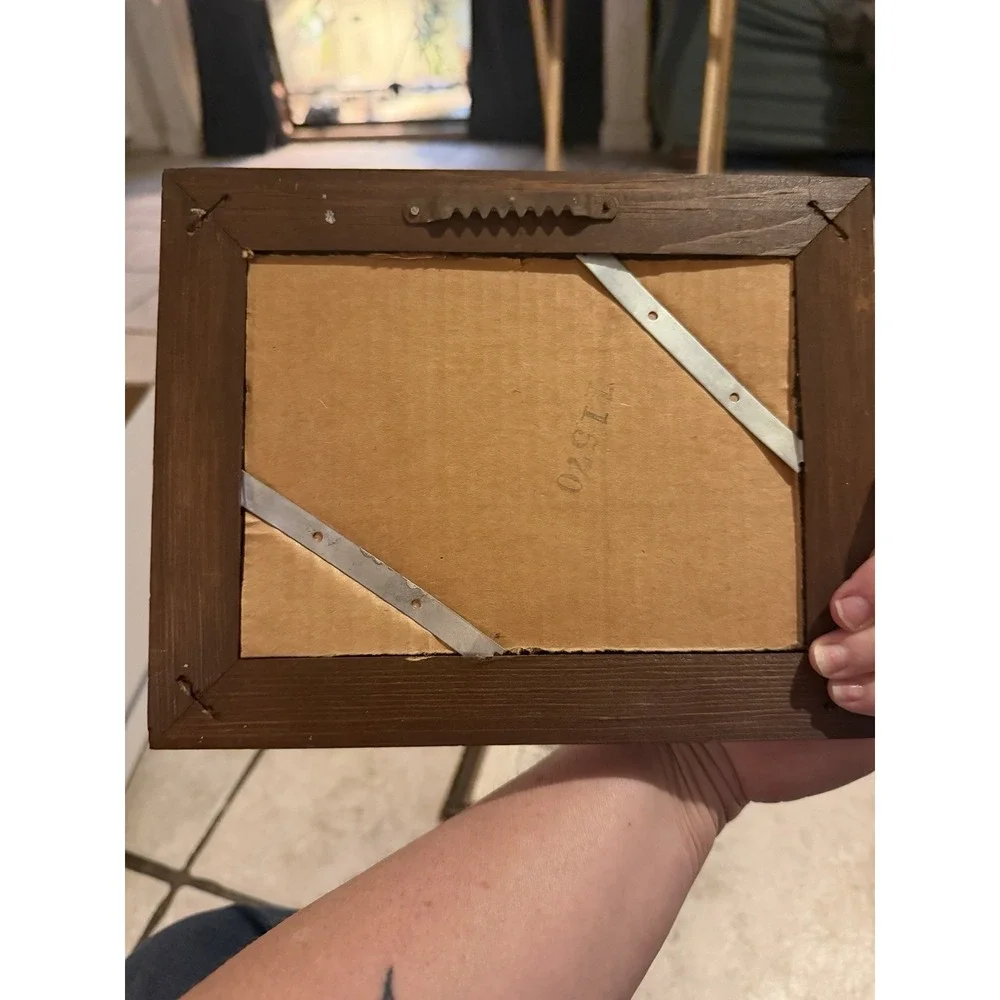 Set Of Two Vintage Picture Frames With Old Western/horse Buggy /bar Pictures